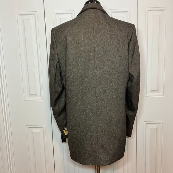 Falcone Brown Tweed 3 Piece Suit 38L NWT - Picture 8 of 16
